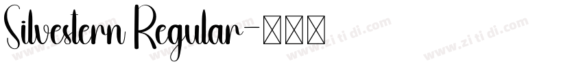 Silvestern Regular字体转换